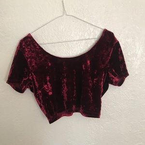 crushed velvet tank top
